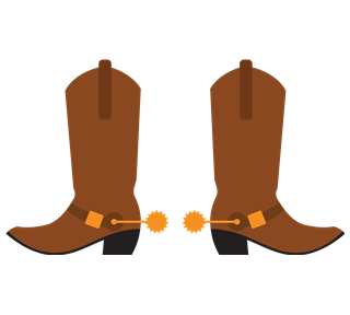 Texan Cowboy Boots Sticker