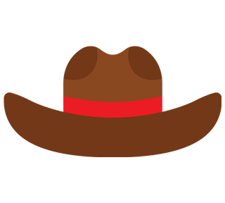 Texas Hat Sticker