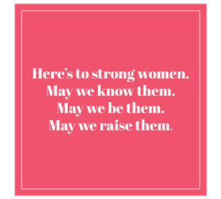 Strong women quote Sticker
