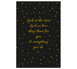 Look at the stars Sticker