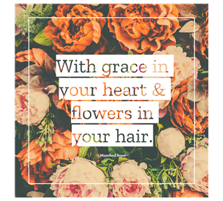Floral Background Message Sticker