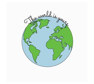 Travel colorful quote Sticker