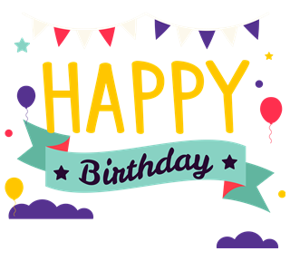 Happy Birthday Sticker