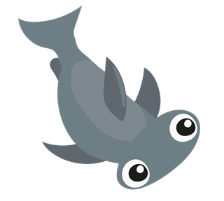 Hammer Head Shark Sticker