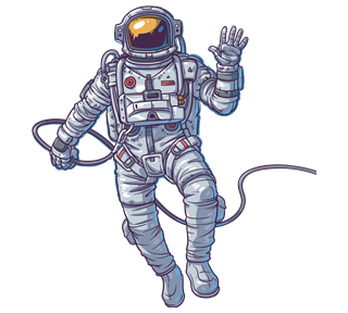 Astronaught Sticker