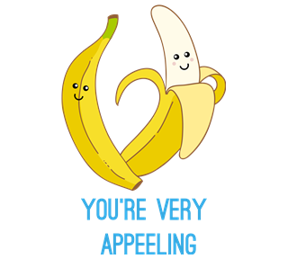 Funny Banana Appeeling Sticker