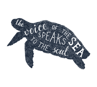animal quotes voice of the sea Sticker