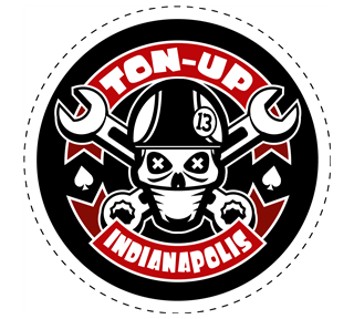 TonUpIndySticker_4in.jpg Sticker