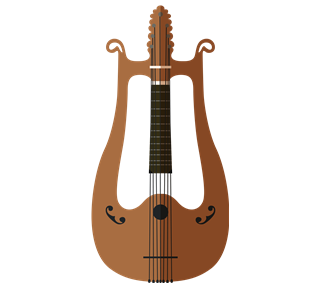 Vintage Lute Sticker