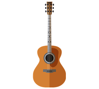 Acoustic Guitar Sticker
