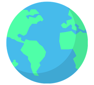 Earth Icon Sticker