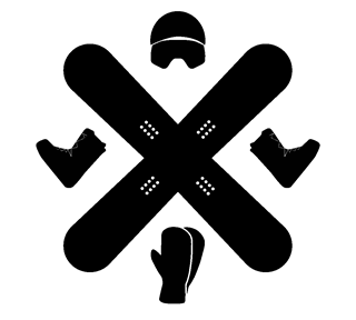 snowboardcrossblack.png Sticker