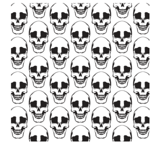 Skulls Background Pattern Sticker