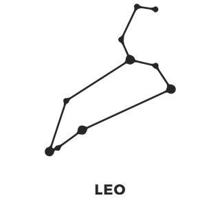 Zodiac Stars Leo Sticker