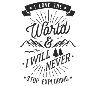 Never Stop Exploring Quote Sticker