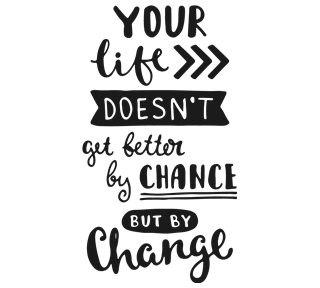 Life change Quote Sticker