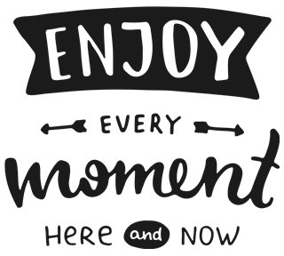 Enjoy Quote Sticker