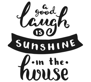 Laugh Quote Sticker