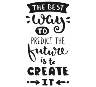 Create the Future Motivational Quote Sticker