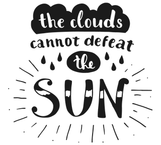 The Clouds Cannot Defeat The Sun Sticker