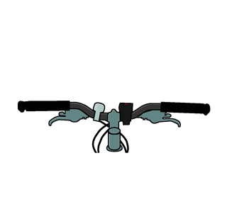Bike Handles Sticker