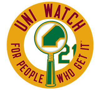Uni Watch Gold Disc Sticker