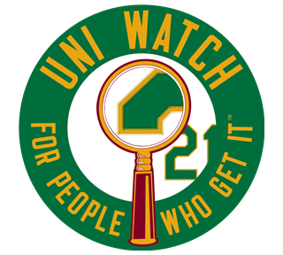 Uni Watch Green Disc Sticker