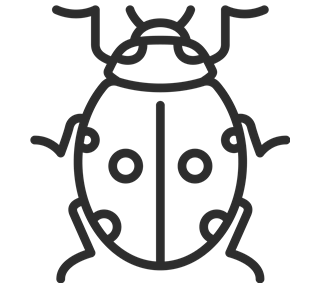 Ladybug Outline Sticker