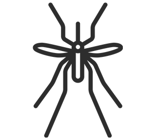 Mosquito Outline Sticker