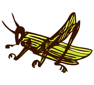 Grasshopper Sticker