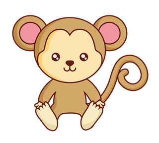 Monkey 4 Sticker