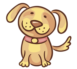 Happy Dog Sticker