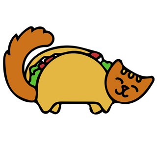 Taco Cat Sticker