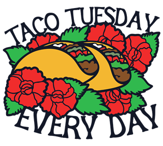 Taco Tuesday Every Day Sticker