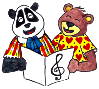 Bear Sing Along Sticker