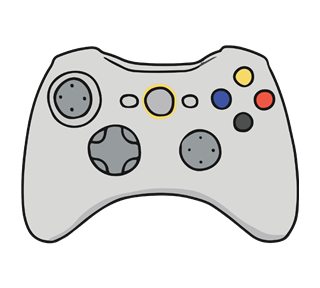 Minecraft Videogame Controller Xbox Sticker