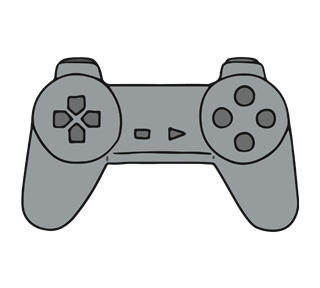 Minecraft Video Game Controller PlayStation Sticker