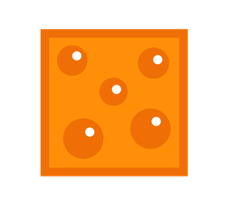 Minecraft Lava Block Sticker