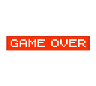 Minecraft Video Game Over  Sticker