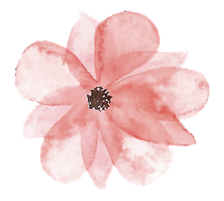 Watercolor Pink Flower Sticker