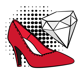 Heels Sticker