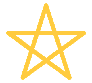 Crisscross Star Sticker