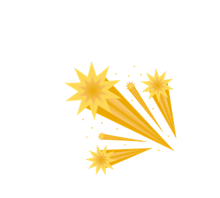 Star Streaks Sticker