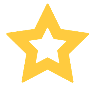 Thick Line Star Sticker