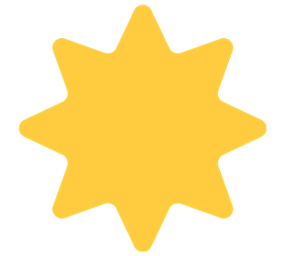 Star Sun Sticker