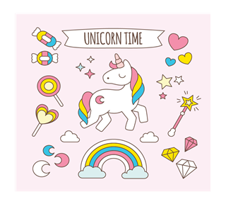 Unicorn Time Sticker