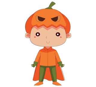 Pumpkin Costume Sticker