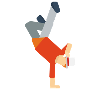 Breakdance Sticker