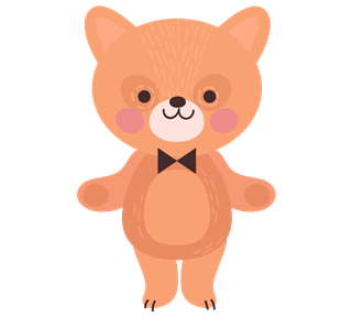 Bow Tie Teddy Bear Sticker