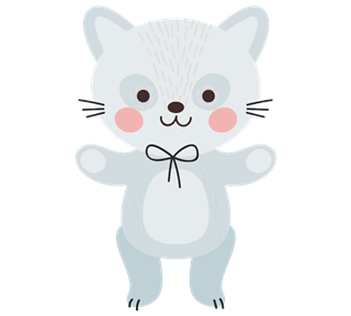 Cat teddy Sticker